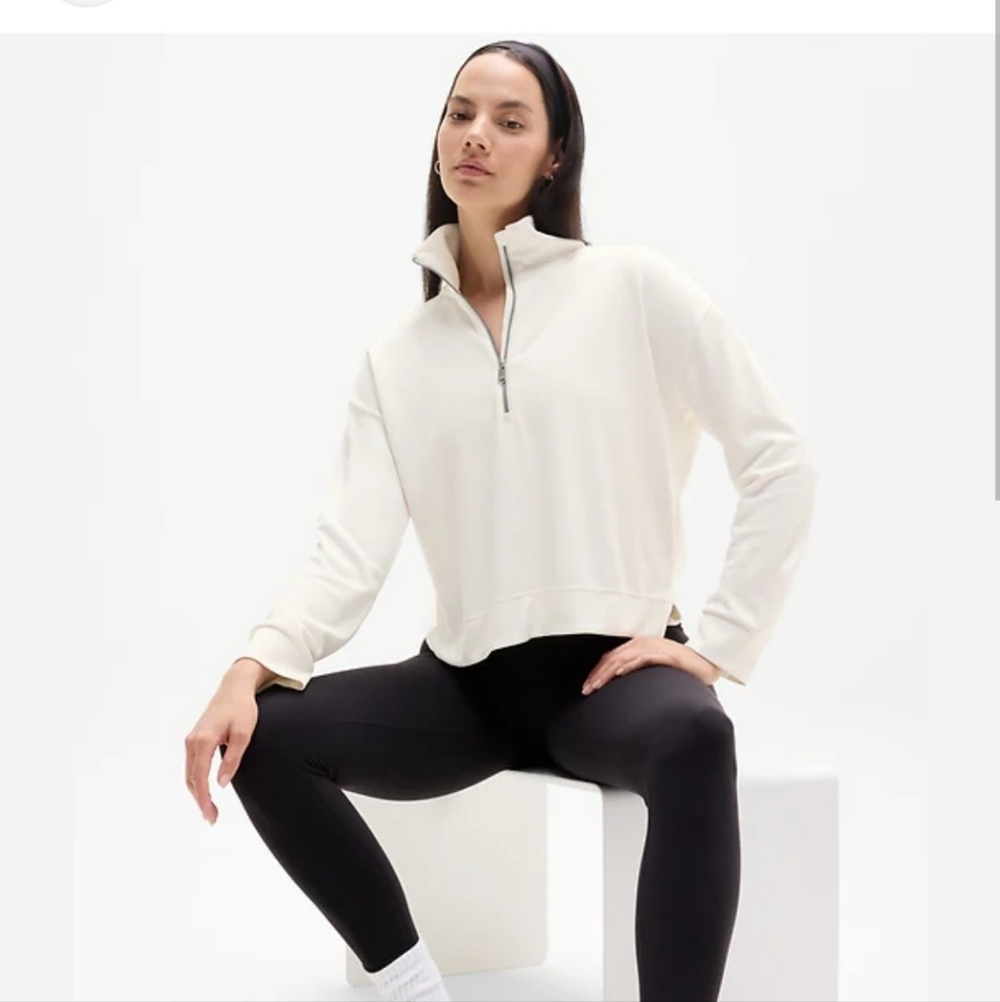 Athleta Seasoft Quarter Zip